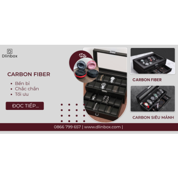 Sự kết hợp thú vị của chất liệu Carbon trong hộp đồng hồ 