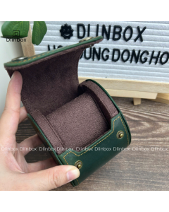 Hộp đồng hồ da ngựa thủ công một ngăn màu xanh