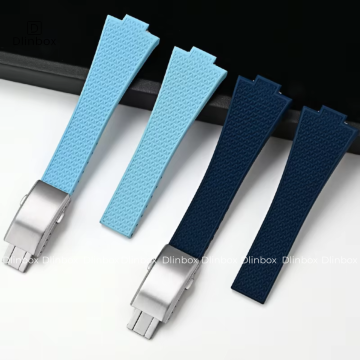 Dây đồng hồ Tissot PRX 35mm cao su mềm mại dạng vân 