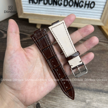 Dây đồng hồ da bò cho đồng hồ Tissot PRX 40mm màu nâu 