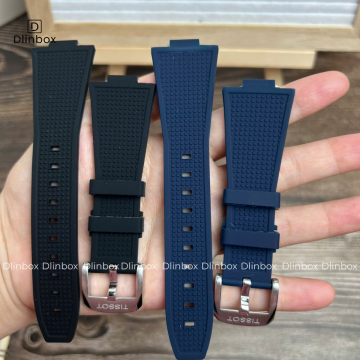 Dây cao su cho đồng hồ Tissot PRX 40mm màu đen chuẩn hãng