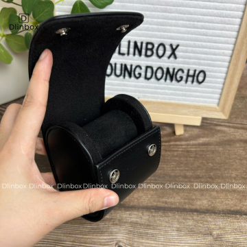 Hộp đồng hồ da Pu một ngăn màu đen 