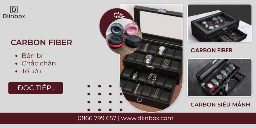 Sự kết hợp thú vị của chất liệu Carbon trong hộp đồng hồ 