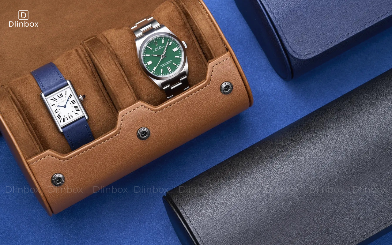 Hộp đựng đồng hồ du lịch 2 ngăn dành cho Tissot – Bảo vệ đồng hồ an toàn trên mọi hành trình